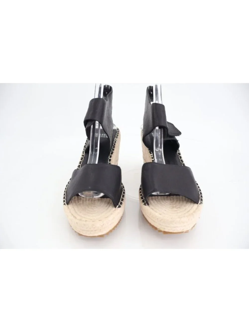 Eileen Fisher Women Weslia Leather Ankle Strap Wedge Espadrille Sandals Size 8.5